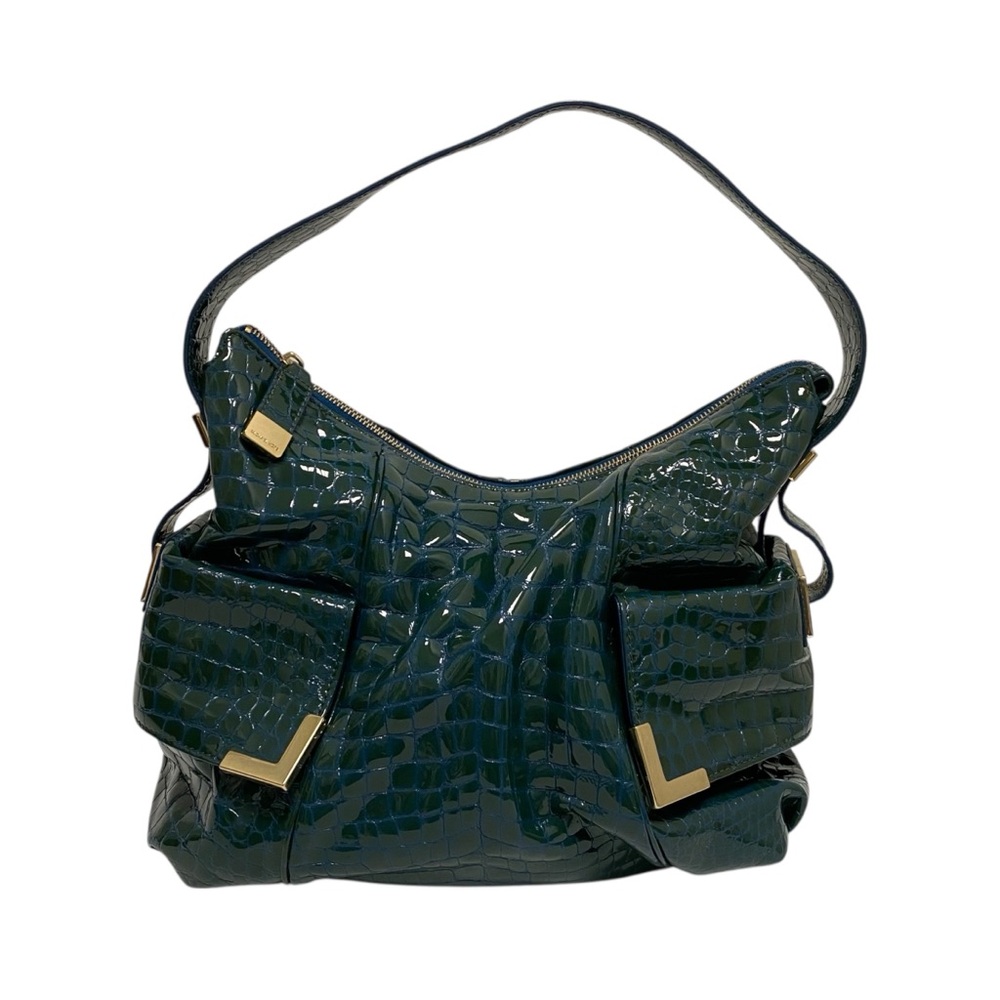 Michael Kors Green/Blue Reptile Satchel Bag